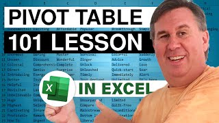 Excel 101  What Is A Pivot Table Dont Fear The Spreadsheet Episode 1626 [upl. by Chitkara]