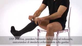 Come indossare i calzini a compressione in cotone Cotton Socks [upl. by Adolphe]