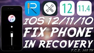 ReiBoot How To Fix Any iPhone  iPad  iPod Stuck In Recovery Mode iOS 12  iOS 7 [upl. by Vonny]