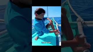 Disabled Boy Lands 200 Giant Grouper Using Risky Bait shorts fishing seafood [upl. by Eeima]