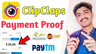 Clipclaps App Payment Proof 2020  Best Online Earning App  Clip claps app withdrawal and payment [upl. by Dnomder]