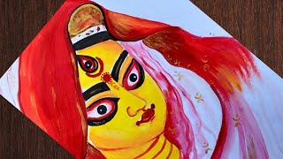 How To Draw A Maa Durga Step by step 🙏🏻🙏🏻Durga Puja Special🔱🔱🔱Drawing [upl. by Cochrane]