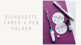 Silhouette Cameo 4 Pen Holder Tutorial [upl. by Christal]