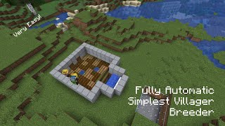 Simplest Villager Breeder Java Edition  Fully Automatic [upl. by Finnegan]