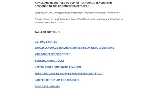 Advice and resources to support language teachers in response to the Coronavirus outbreak [upl. by Neve]