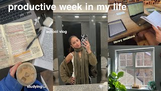 PRODUCTIVE STUDY VLOG🖇️ the busiest week in my life at college avoiding burnout [upl. by Irej]