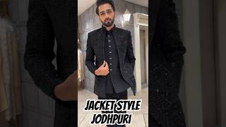 New Jacket Style Black Jodhpuri suit for men Latest 3 pieceJodhpuri collection groomweddingsuit [upl. by Hussey]