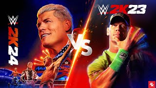 WWE 2K24 VS WWE 2K23 Comparison [upl. by Worl]