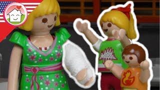 Playmobil movie english  The Broken Arm  The Hauser Family kids cartoons [upl. by Eilasor]