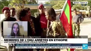 Une dizaine demployés locaux de lONU détenus en Éthiopie • FRANCE 24 [upl. by Eatton]