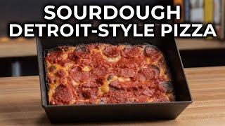 THE ULTIMATE SOURDOUGH DETROITSTYLE PIZZA RECIPE [upl. by Novyar]