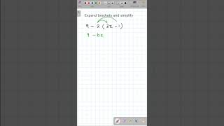 expand brackets and simplify 2 🔥 maths algebra mathshorts [upl. by Yerhpmuh]