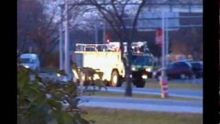 ARFF Units Responding To Person Stuck In Elevator HD [upl. by Ettesus867]