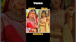 Yrkkh bride vs real picture with nameshorts yrkkh abhira reels tyshorts serial viralvideo [upl. by Cand568]