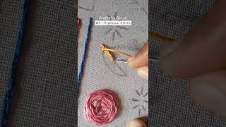 Fishbone stitch  How to do  Hand embroidery basic stitches guide  fish bone stitch embroidery [upl. by Reeve276]