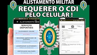 ALISTAMENTO MILITAR COMO REQUERER O CDICERT DE DISPENSA DE INCORPORAÇÃO PELO CELULAR alistamento [upl. by Tager257]