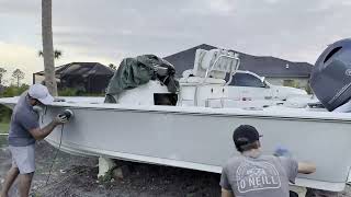 Center console fishing boat restoration [upl. by Saideman146]