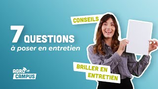 Entretien dembauche  les QUESTIONS à poser absolument  Agrocampus  Agromousquetaires [upl. by Rayford994]