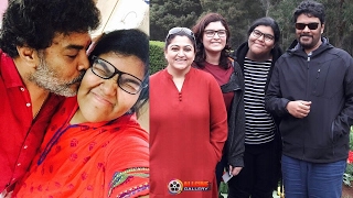 Actor Sundar C Family Photos with Wife Kushboo and Daughters Pics New 2017 [upl. by Dex]