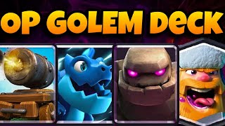 This Golem Deck Will Take You To 8000 or More Trophies  Best Beatdown Deck  Clash Royale [upl. by Arod]