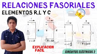 RELACIONES FASORIALES en los INDUCTORES CAPACITORES y RESISTORES ➤ RELACIONES FASORIALES R L y C 😱 [upl. by Sudnac]