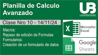 Clase 10 Planilla de calculo [upl. by Alliuqal]