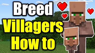 Minecraft 112How to breed villagers [upl. by Attelrac]