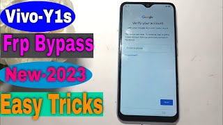 Vivo Y1s Frp New Bypass 2023  vivo All old model frp bypass new method Working 2023 [upl. by Reteip654]