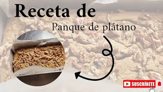 Panque de plátano fácil y saludable 🍞🍌 [upl. by Hildagarde726]