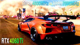 RAM DDR5 4800MHz vs DDR5 7000 MHz  RTX 4060 Ti  i7 14700KF in 3 Games [upl. by Bollen]