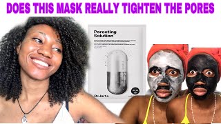 DR JART PORECTING SOLUTION BUBBLING CHARCOAL SHEET MASK REVIEW [upl. by Swisher]