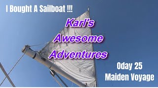 I Bought A Sailboat  Oday 25 Maiden Voyage  E4 [upl. by Grinnell227]