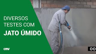 Testes com equipamento de jateamento úmido  cmvcombr [upl. by Calista]