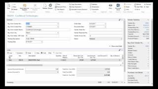 NAV 2016 Receiving a Purchase Order [upl. by Aicital870]