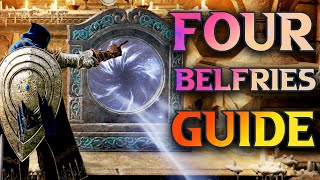 Elden Ring  Four Belfries Tower 2  Nokron Eternal City  EASY Guide To Beat Crucible Knight [upl. by Giah]