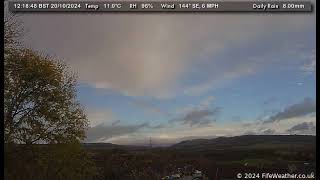 20 October 2024  Lochgelly WeatherCam Timelapse [upl. by Suiramad]