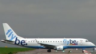 Flybe Embraer ERJ170 takeoff  Manchester Airport [upl. by Martynne]