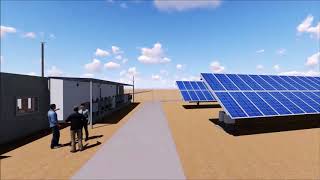 PV Solar Power Plant 3D video [upl. by Siulegroj703]