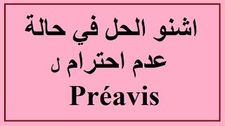 Préavis هل من الضروري احترام مدة الإخطار؟ وما الحل [upl. by Frederique]