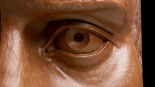 Large Eye Sculpture In Clay [upl. by Akinod]