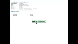 Enzymatic Biodiesel Production Equipment Conference Call [upl. by Lusa]