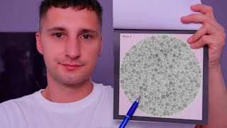 ASMR 5 Minutowe Badanie Oczu i Test na Daltonizm  5 minute eye exam and color blind test [upl. by Hamil]