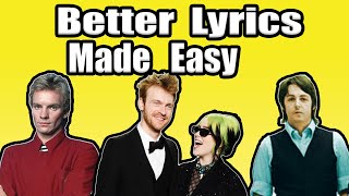 7 tips to write better lyrics for beginners from the pros [upl. by Johann]