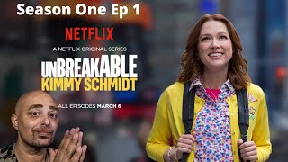 Unbreakable Kimmy Schmidt  Season one  Episode One  Reaction react tv comedy [upl. by Joachim373]