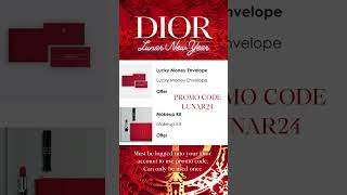 Dior Red Envelope Promo Code  Lunar New Year Gift dior diorbeauty luxury diorpromocodes chanel [upl. by Wolfgang]