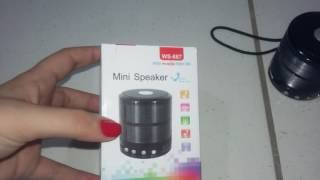 Caixinha de Som Bluetooth  Mini Speaker WS887 [upl. by Bathsheb]