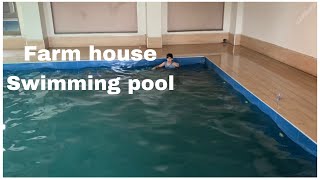 Farm house swimming pool 🏊 vlog  1 din me hi swimming sheek li mene  must watched 🤘🏻 [upl. by Cliff]