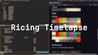 Arch Linux Ricing Timelapse  i3wm  Rofi  Polybar [upl. by Dill299]