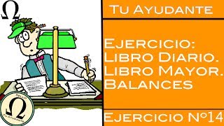 14 Se paga letra del asiento 8  Ejercicio Libro Diario amp Mayor 1 [upl. by Ardnola]