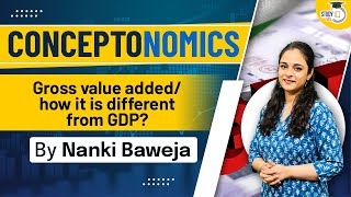 What is Gross Value Added GVA amp How is it different from GDP  Concept of Indian Economy  UPSC [upl. by Bandur]